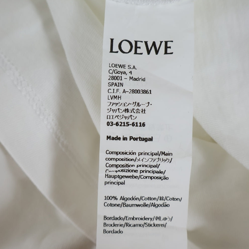 LOEWE(ロエベ) アナグラム刺繍tロゴTシャツ ホワイト H526Y22X75