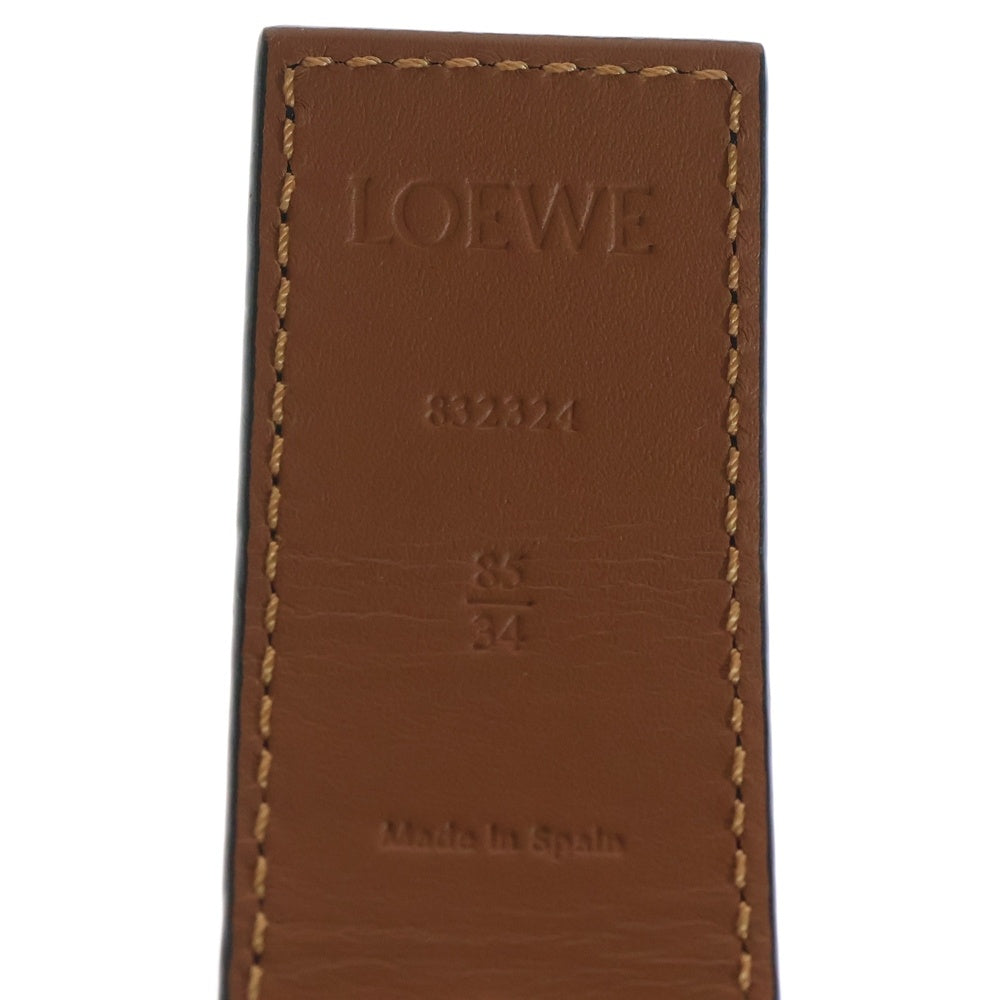 LOEWE(ロエベ) CHUNKY ANAGRAM BELT チャンキーアナグラムベルト ブラック/シルバー 832324 レディース