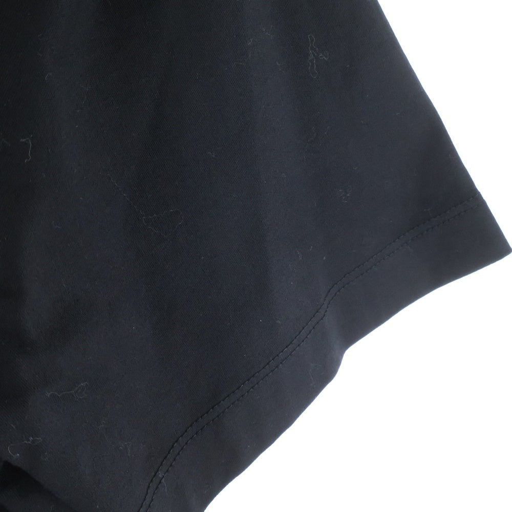 PRADA(プラダ) ロゴプレートプリントインターロック半袖Tシャツ ブラック UJN656 R232 13MQ
