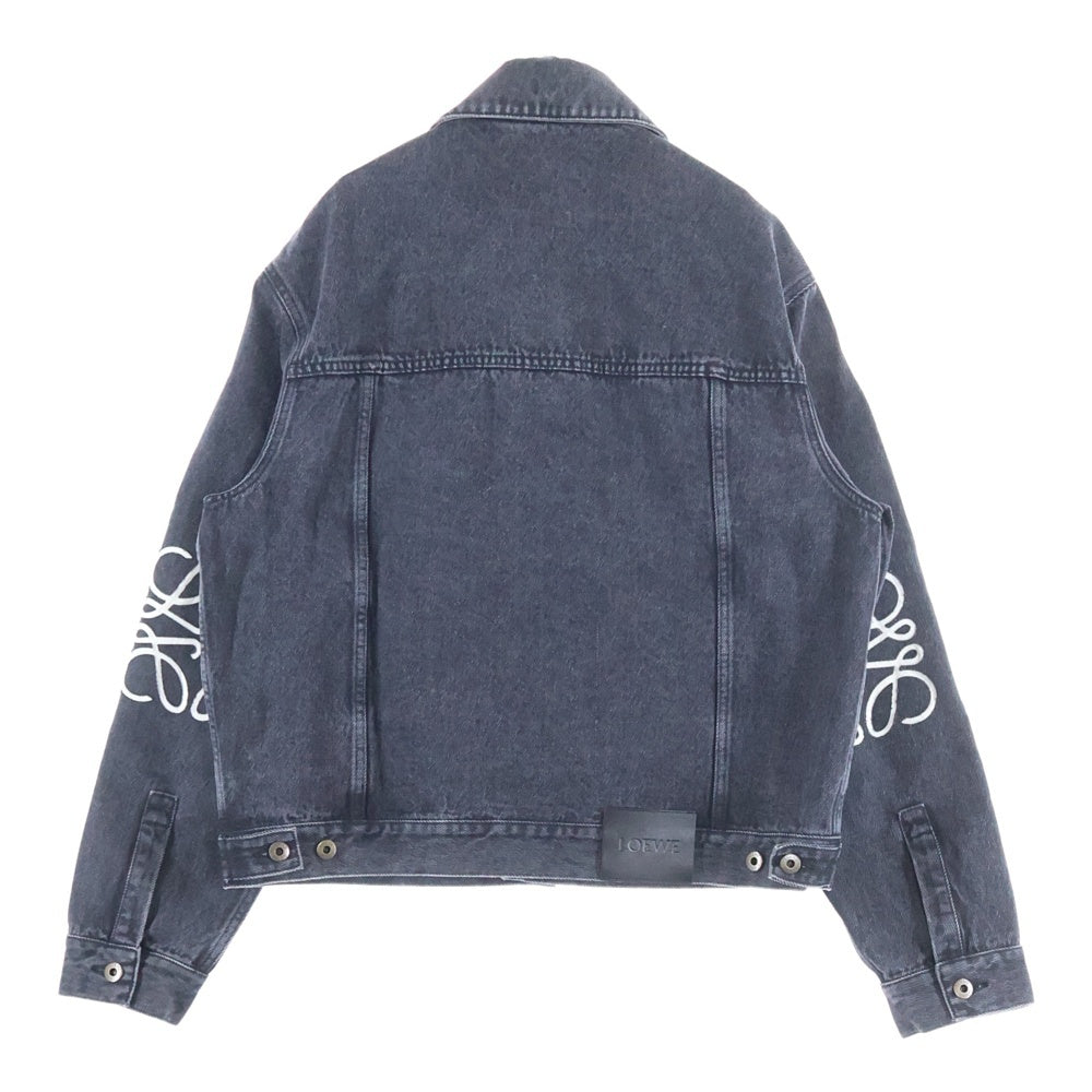 LOEWE(ロエベ) アナグラムトラッカーデニムジャケット ブラック H524Y50W26