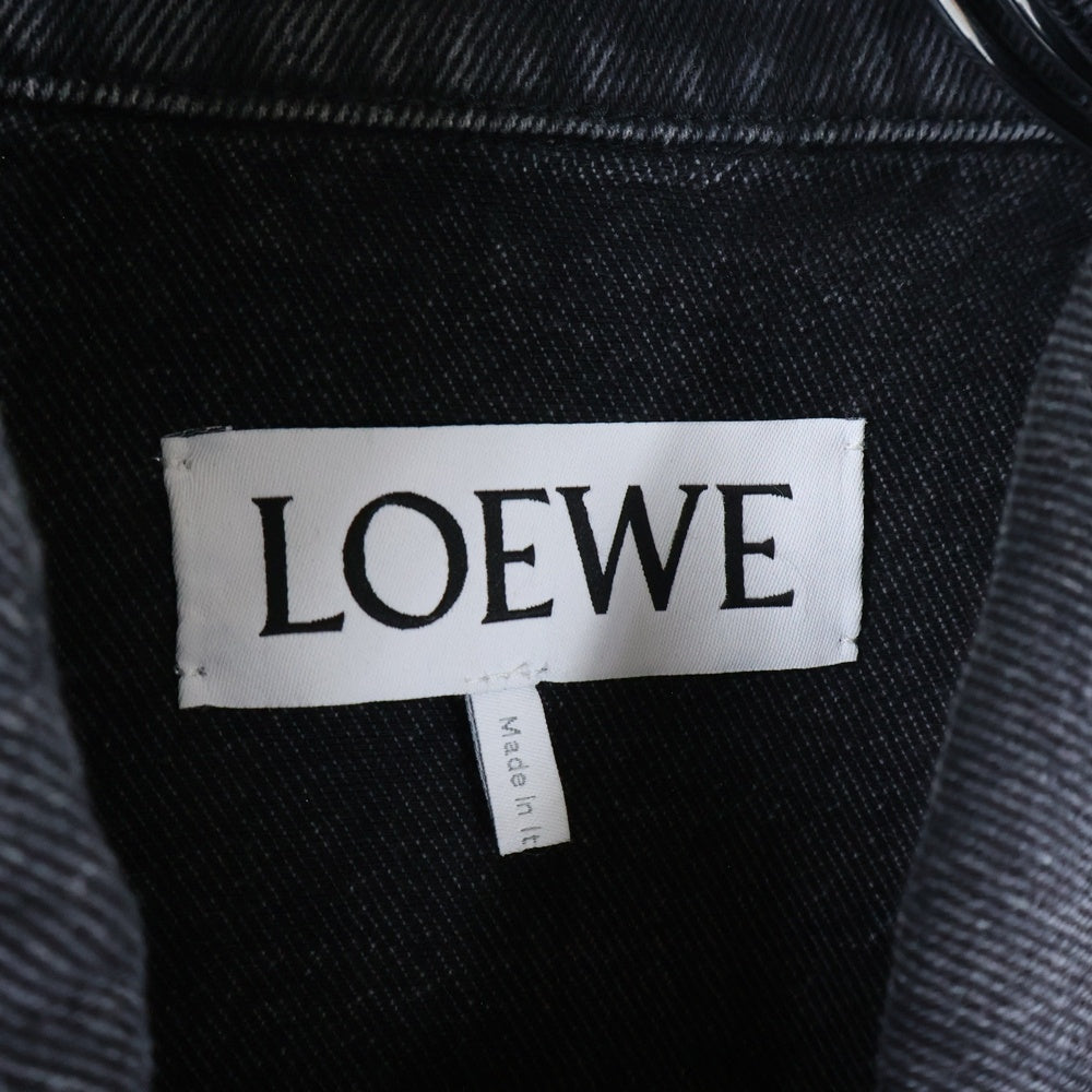 LOEWE(ロエベ) アナグラムトラッカーデニムジャケット ブラック H524Y50W26