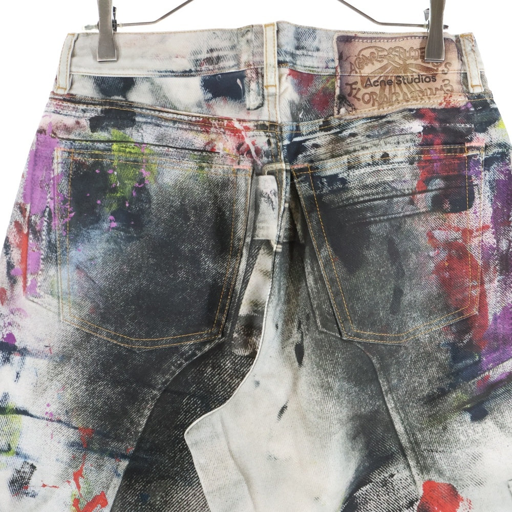 Acne Studios(アクネ ストゥディオズ) 1981M ルーズフィット トラウザーズ デニムパンツ ジーンズ グレー MN-TROU000959