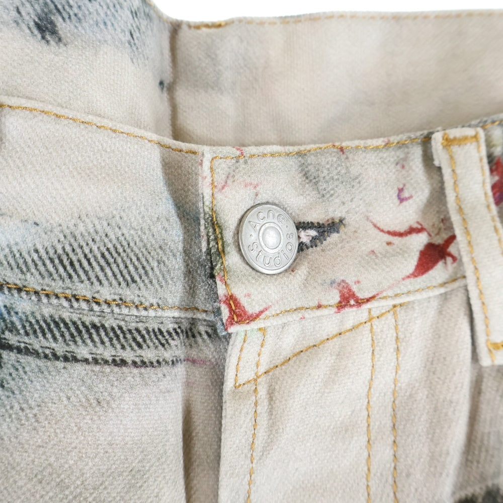 Acne Studios(アクネ ストゥディオズ) 1981M ルーズフィット トラウザーズ デニムパンツ ジーンズ グレー MN-TROU000959