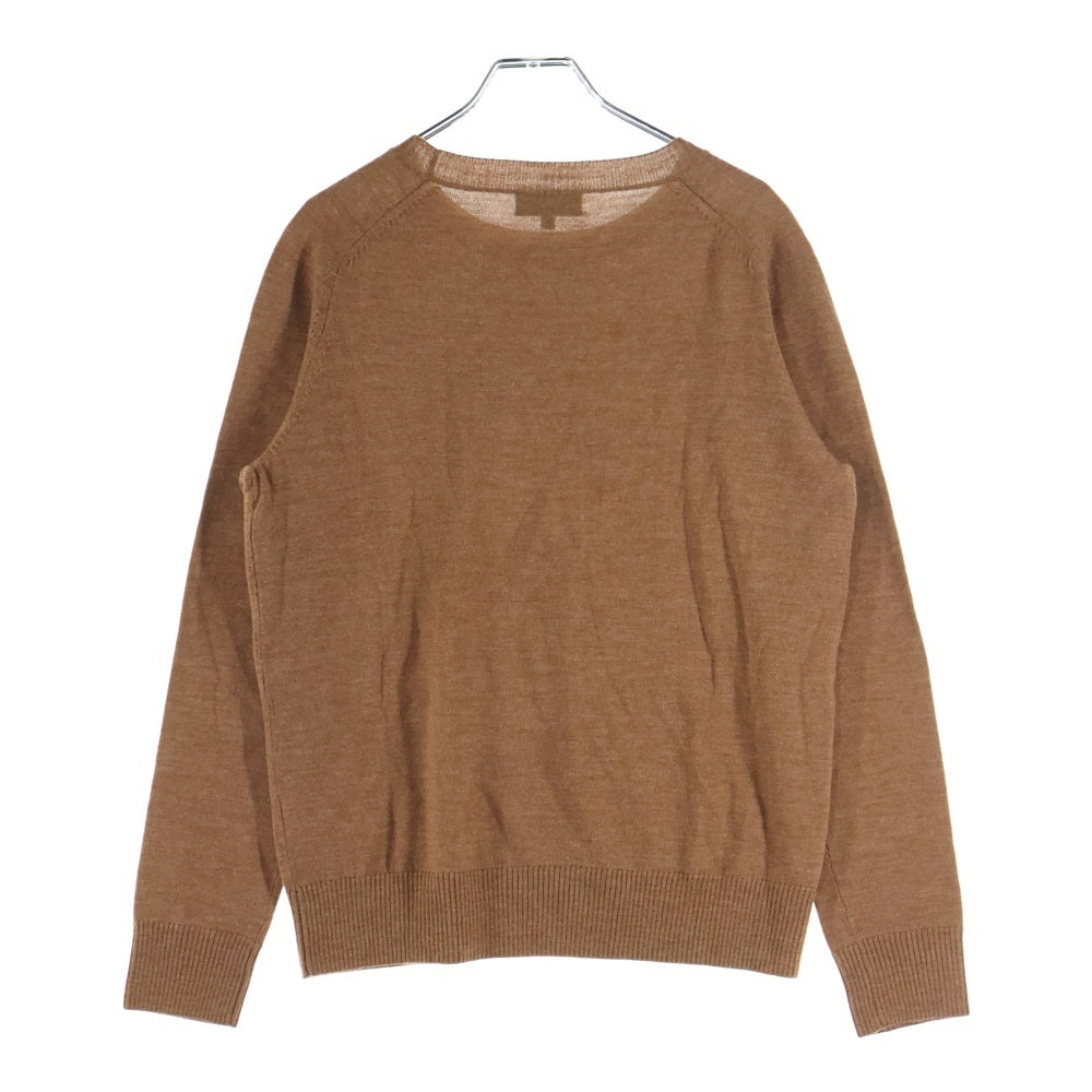 A.P.C(アーペーセー) クルーネック ウール 長袖ニット カットソー ブラウン 24361-81551