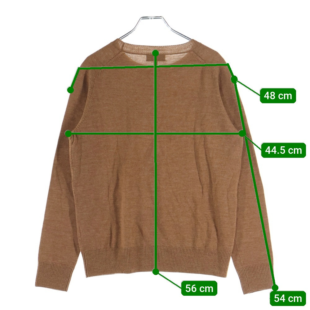 A.P.C(アーペーセー) クルーネック ウール 長袖ニット カットソー ブラウン 24361-81551