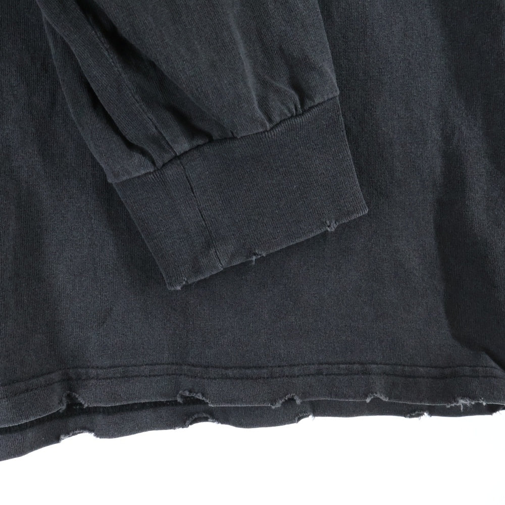 FR(13)NDS(フレンズ) Tribal LS TEE 25S-CSL029-RF トライバル柄 プリント長袖Tシャツ カットソー ブラック