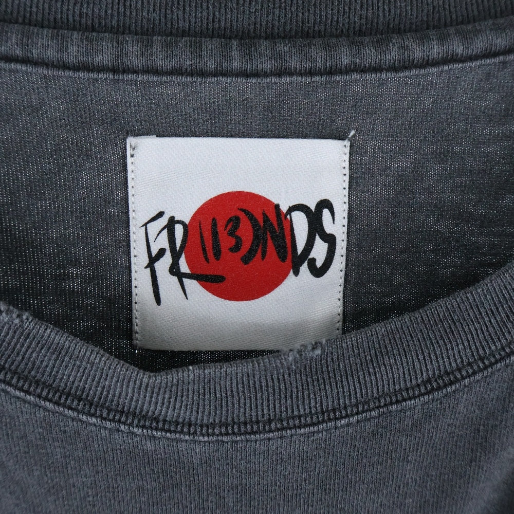 FR(13)NDS(フレンズ) Tribal LS TEE 25S-CSL029-RF トライバル柄 プリント長袖Tシャツ カットソー ブラック