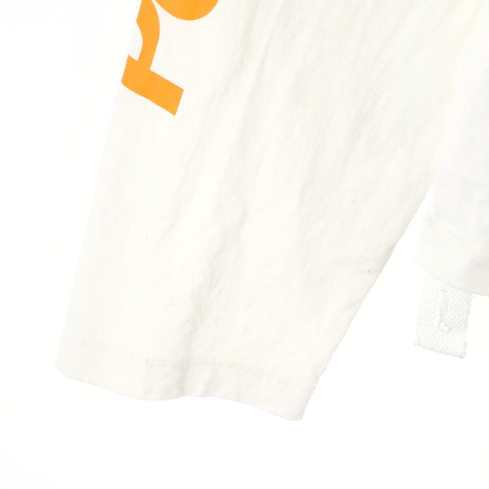 OAMC(オーエーエムシー) 25SS ×Peacemaker L/S Pocket Tee ×ピースメーカー 袖プリント ポケット付き長袖Tシャツ カットソー ホワイト