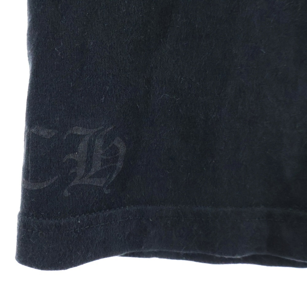 CHROME HEARTS(クロムハーツ) Neck Logo ネックロゴ アームプリント ロングスリーブ L/S 長袖 ポケットTシャツ カットソー ブラック