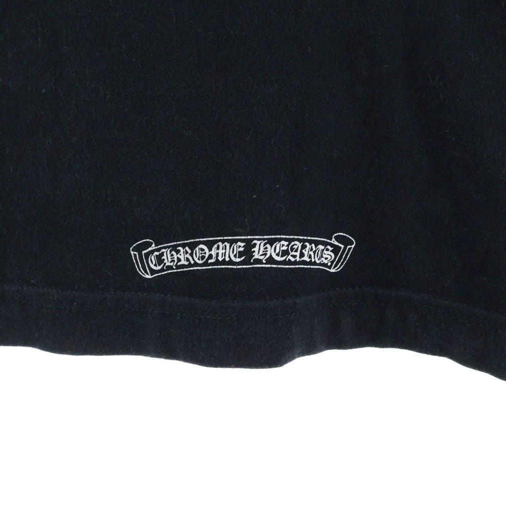 CHROME HEARTS(クロムハーツ) Neck Logo ネックロゴ アームプリント ロングスリーブ L/S 長袖 ポケットTシャツ カットソー ブラック