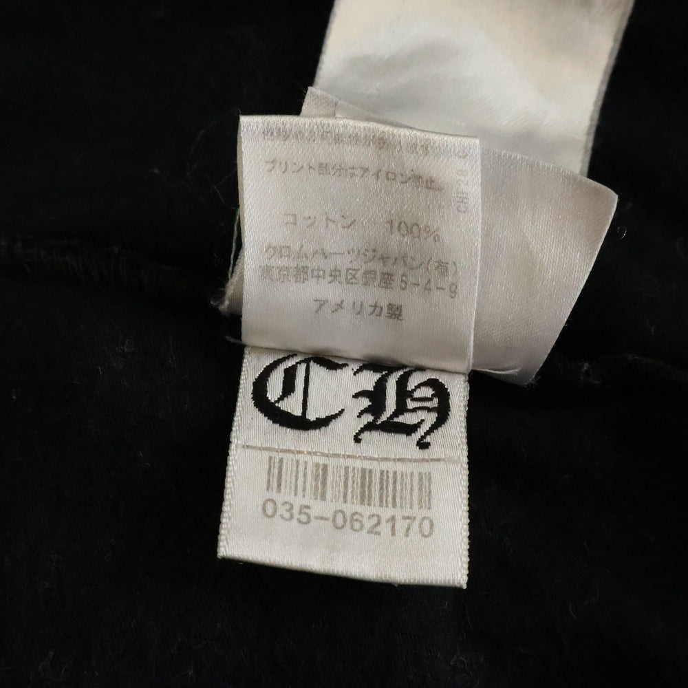CHROME HEARTS(クロムハーツ) Neck Logo ネックロゴ アームプリント ロングスリーブ L/S 長袖 ポケットTシャツ カットソー ブラック