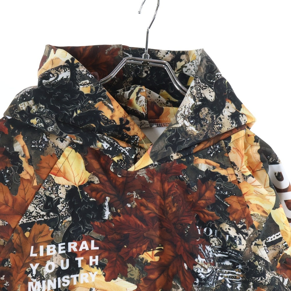 NO BRAND(ノーブランド) LIBERAL YOUTH MINISTRY リベラルユースミニストリー 25SS FOREST HOODIE フォレスト フーディー 総柄 プルオーバーパーカー マルチカラー