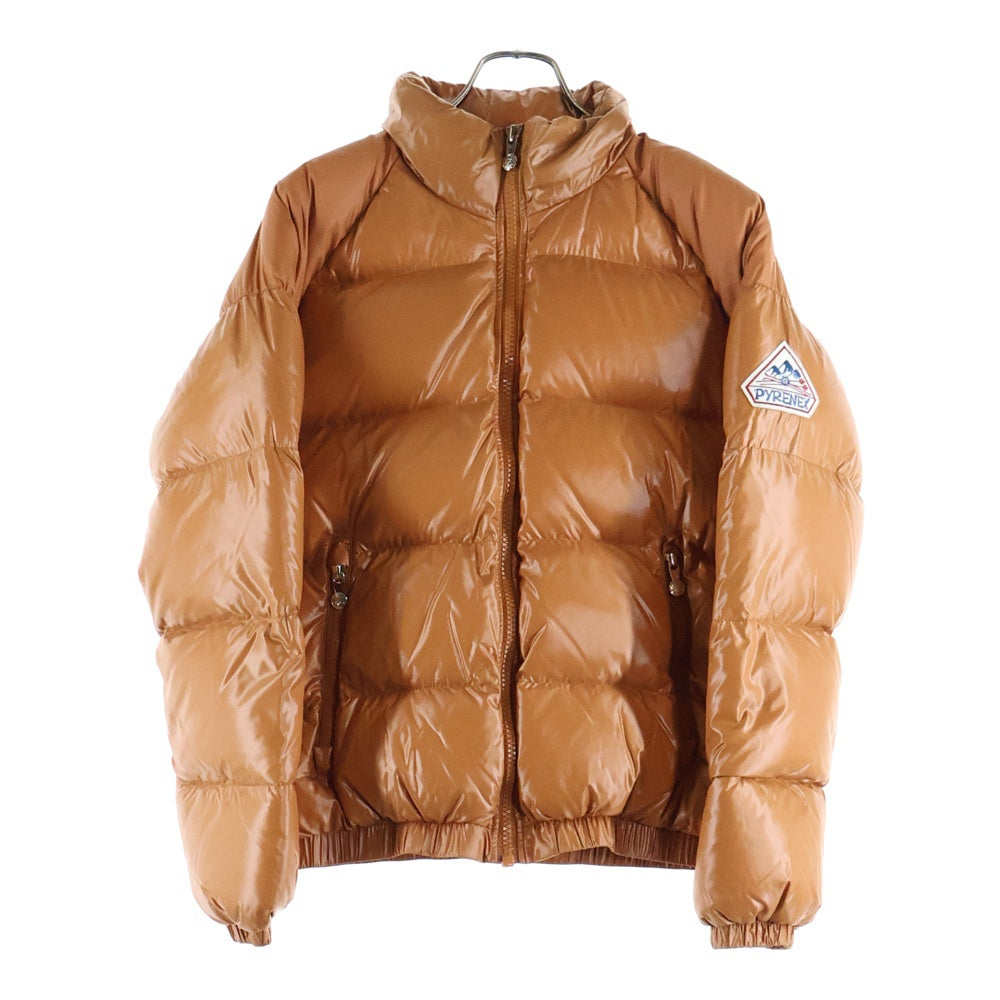 PYRENEX(ピレネックス) Yannick ナイロン ロゴワッペン付き ダウンジャケット ブラウン W19PJ2