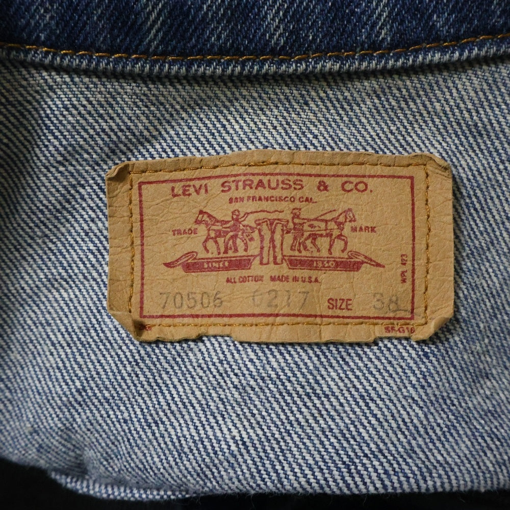 Levi's(リーバイス) 70506 0217 USA製 デニムジャケット Gジャン インディゴ