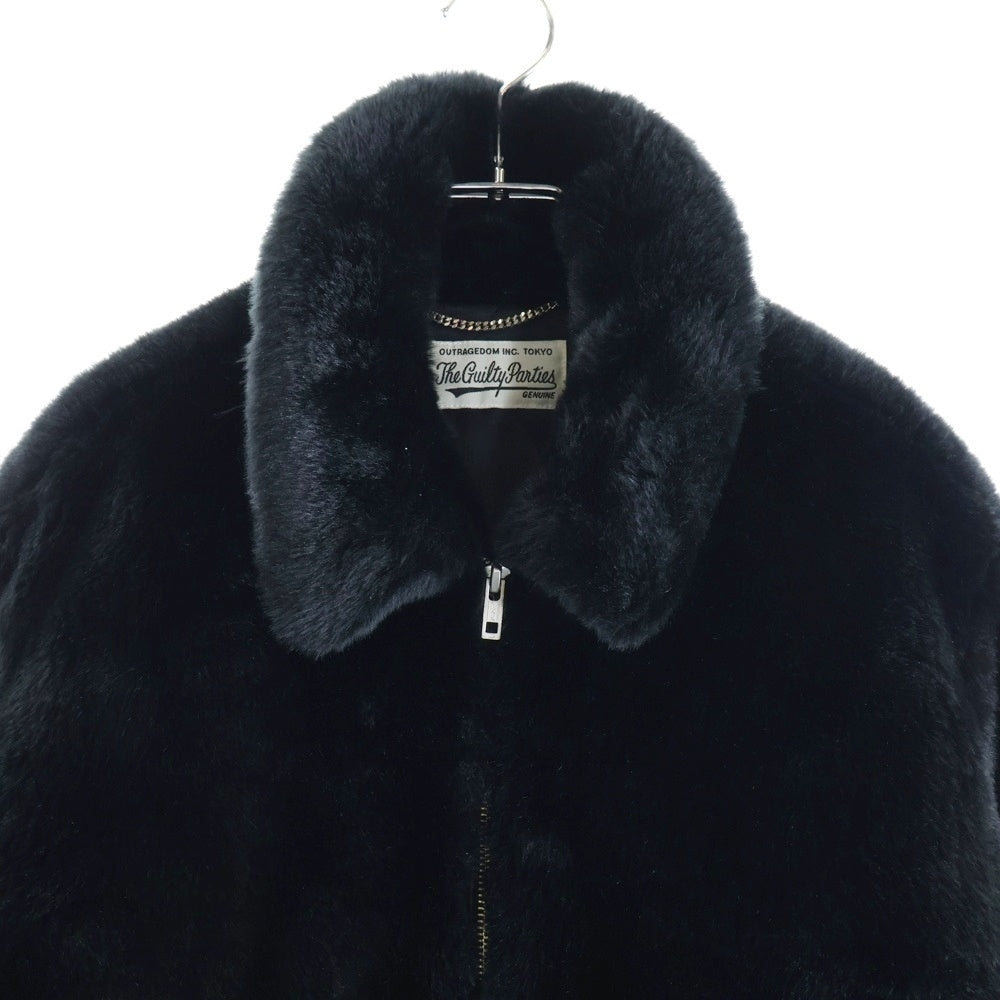 WACKO MARIA(ワコマリア) FUR COACH JACKET (TYPE-1) ファー コーチジャケット ブラック
