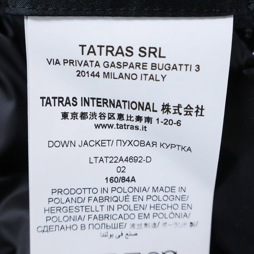 TATRAS(タトラス) 22AW MALE ポンチョ ナイロンダウンジャケット LTAT22A4692-D ブラック レディース