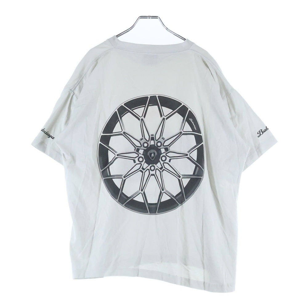 BALENCIAGA(バレンシアガ) ランボルギーニグラフィック半袖Tシャツ カットソー ホワイト 826344 TSVP9