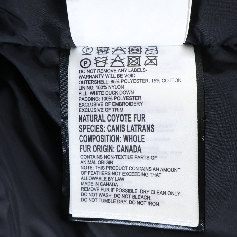 CANADA GOOSE(カナダグース) JASPER PARKA ジャスパー パーカー ファーフーデッド ジップアップ ダウンジャケット ネイビー 3438JM