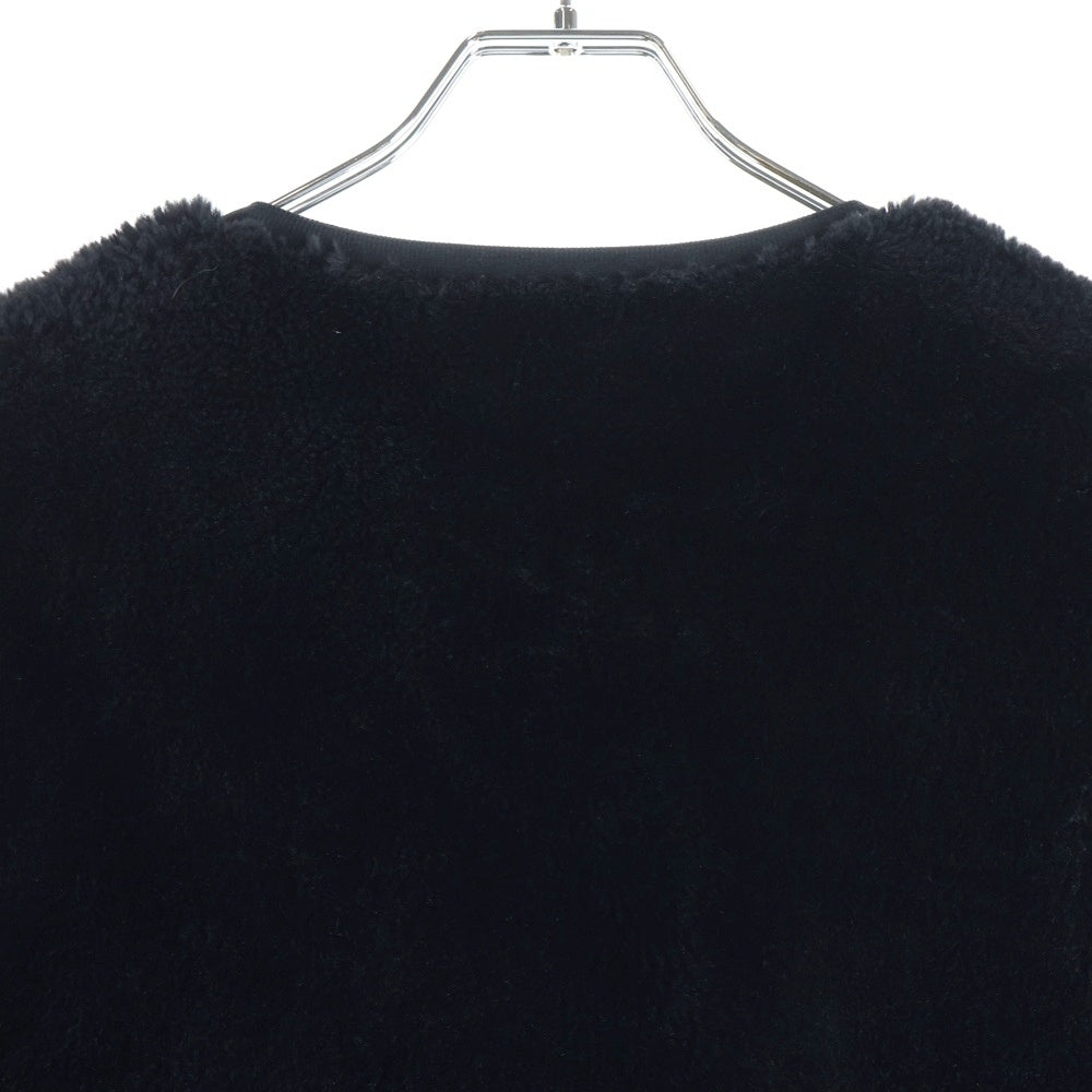 COMME des GARCONS HOMME(コムデギャルソンオム) マイクロファーショルダーボタン スウェット ブラック HL-T024