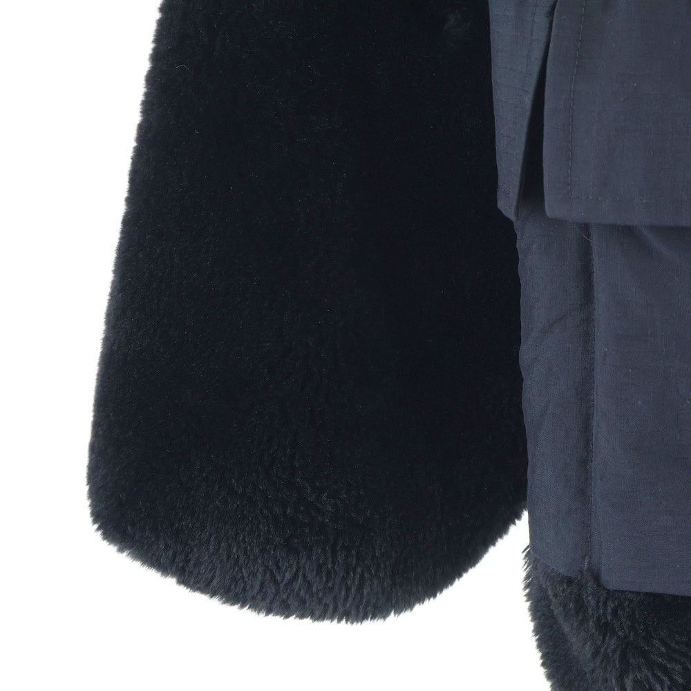 COMME des GARCONS HOMME(コムデギャルソンオム) マイクロファーショルダーボタン スウェット ブラック HL-T024