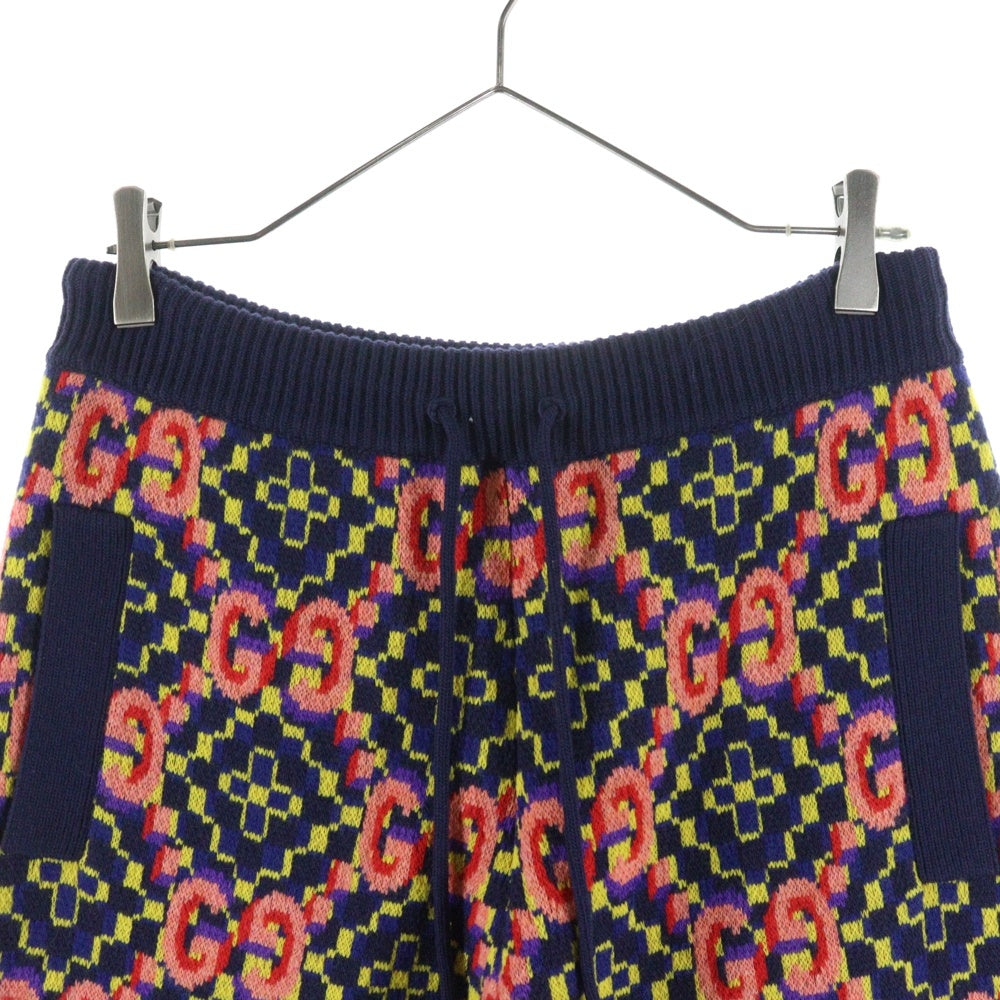 GUCCI(グッチ) ダブルGジャガード ニット ロングパンツ マルチカラー 675999 XKB4V