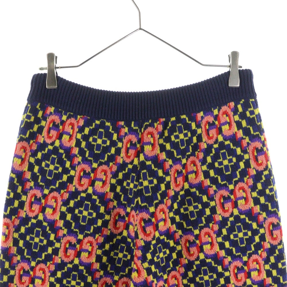GUCCI(グッチ) ダブルGジャガード ニット ロングパンツ マルチカラー 675999 XKB4V