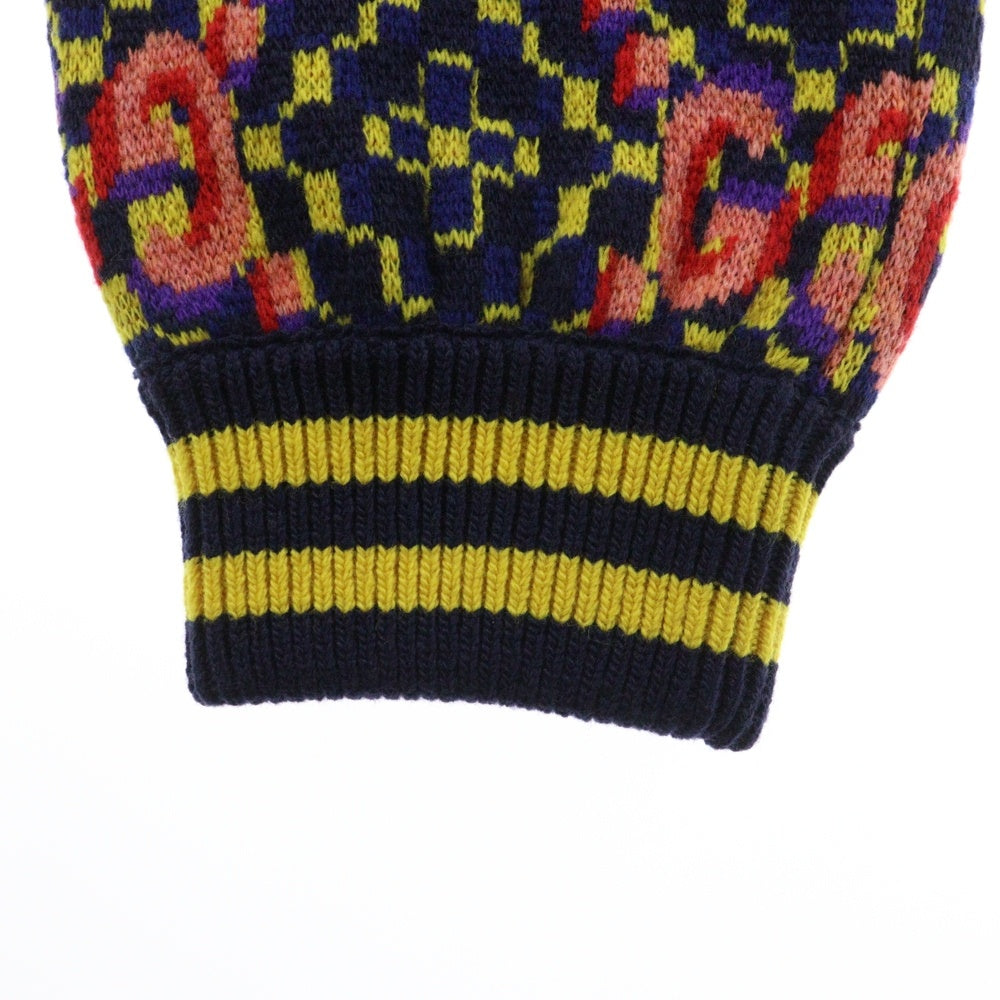 GUCCI(グッチ) ダブルGジャガード ニット ロングパンツ マルチカラー 675999 XKB4V