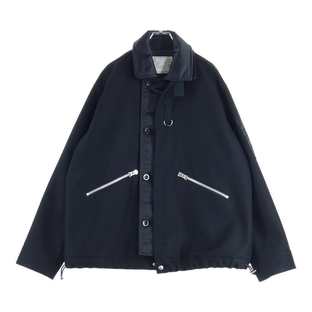 Sacai(サカイ) Wool Melton Blouson 23-03115M 切り替えウールコーチ