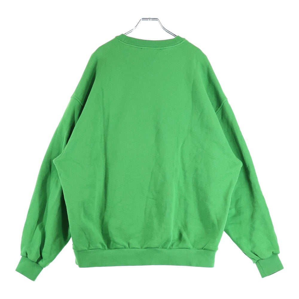 Acne Studios(アクネ ストゥディオズ) Bubble Logo Sweatshirt バブルロゴクルーネックスウェットトレーナー グリーン FN-MN-SWEA000311 BI0172