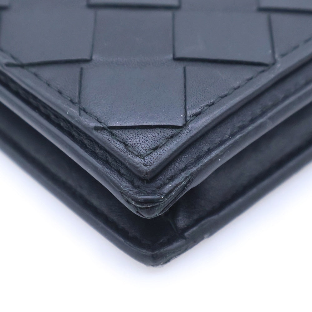 BOTTEGA VENETA(ボッテガヴェネタ) イントレチャート レザー カードケース ブラック