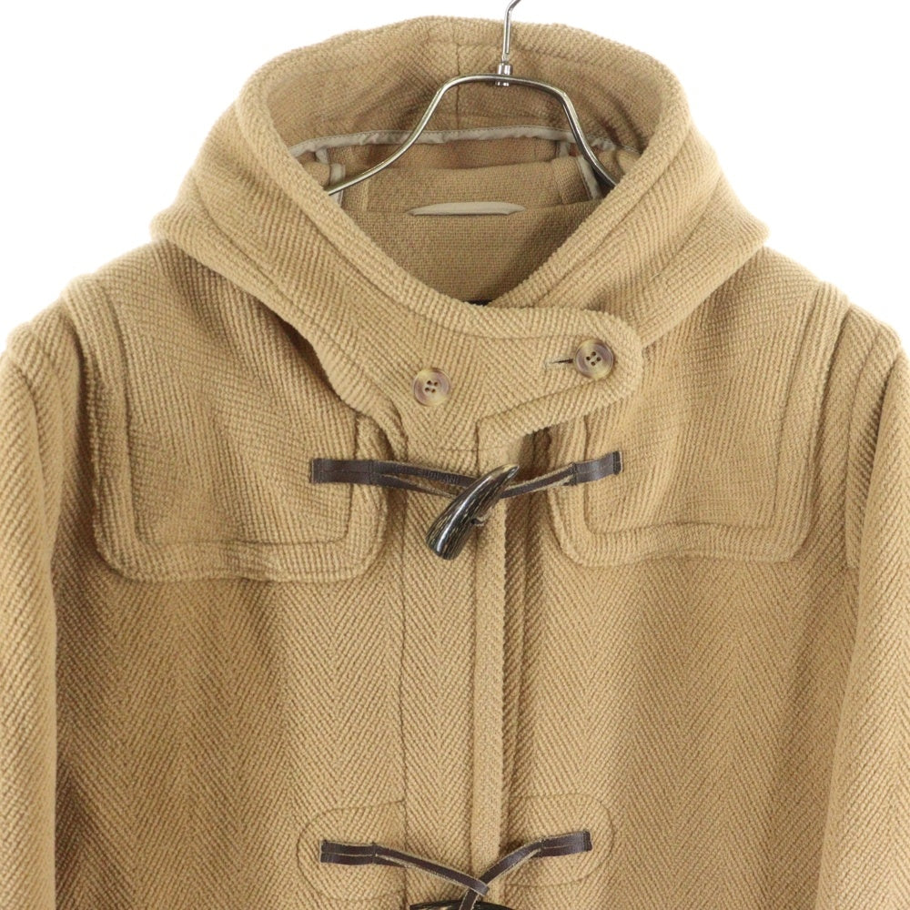 OLD ENGLAND(オールドイングランド) ウール ヘリンボーン ダッフルコート ブラウン レディース 22330901