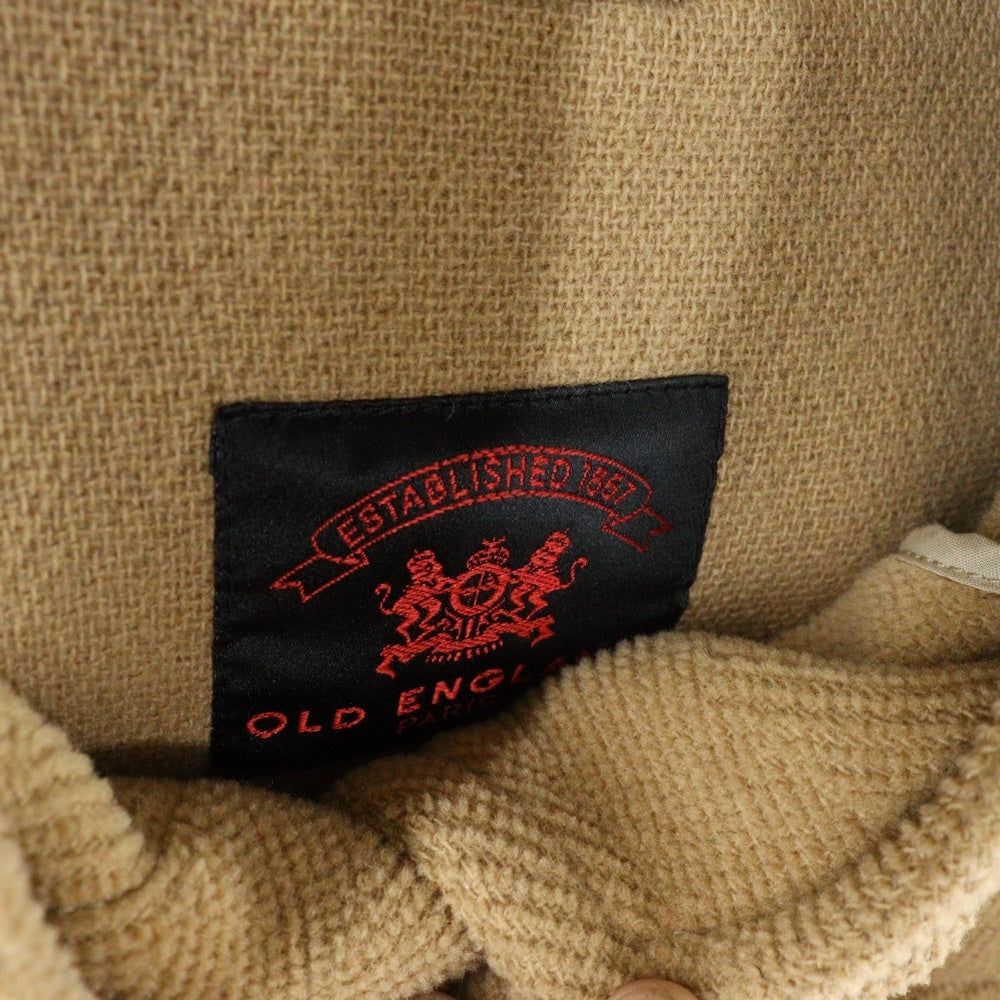 OLD ENGLAND(オールドイングランド) ウール ヘリンボーン ダッフルコート ブラウン レディース 22330901