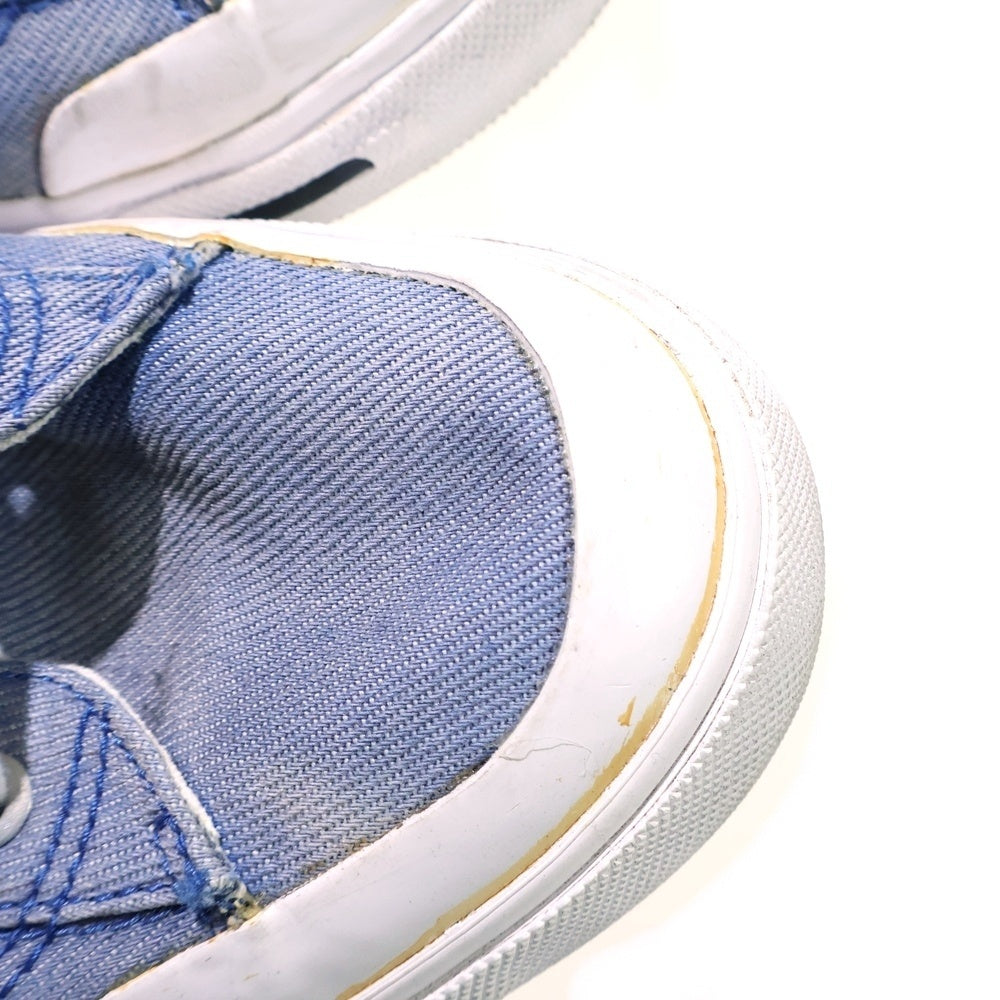 DIESEL(ディーゼル) デニム生地 ハイカット スケートスニーカー ブルー