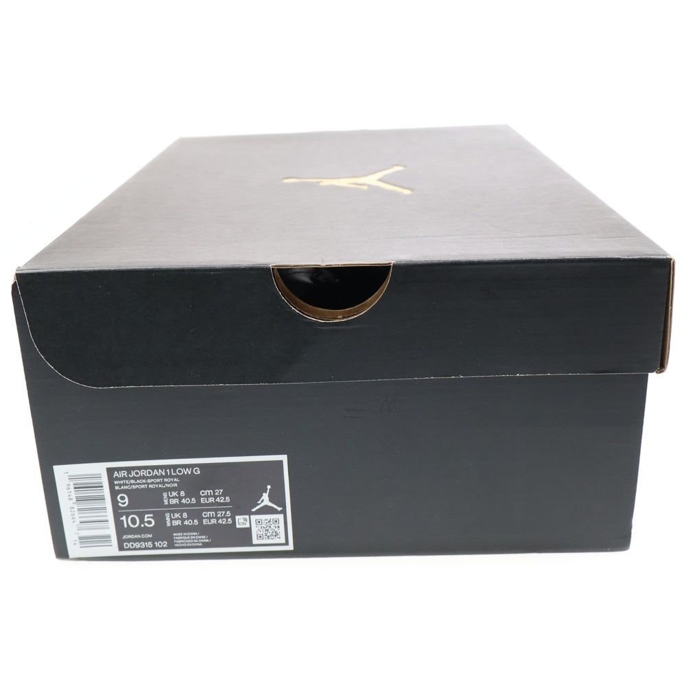 NIKE(ナイキ) AIR JORDAN 1 LOW GOLF ROYAL TOE DD9315-102エアジョーダン1 ロー ゴルフ ロイヤルトゥ ローカットスニーカー ブルー/ブラック/ホワイト US9/27.0cm