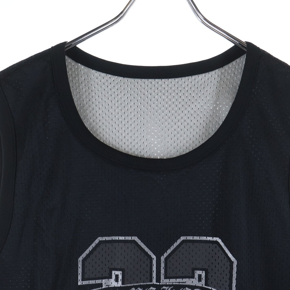 CHROME HEARTS(クロムハーツ) MESH WARM UP JERSEY リバーシブルCHロゴプリントメッシュタンクトップ ブラック