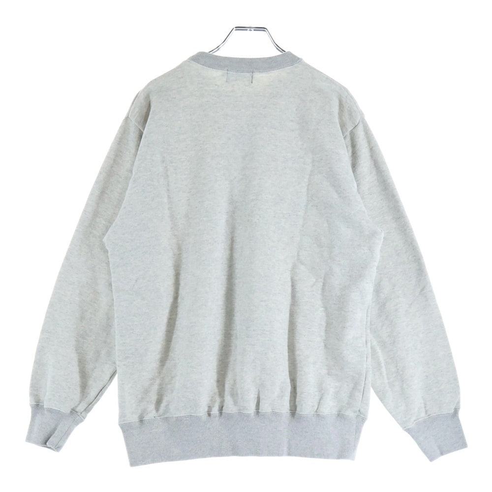 HYSTERIC GLAMOUR(ヒステリックグラマー) HYSTERIC ARMPIT フロントプリント クルーネック 長袖スウェット グレー 02253CS10