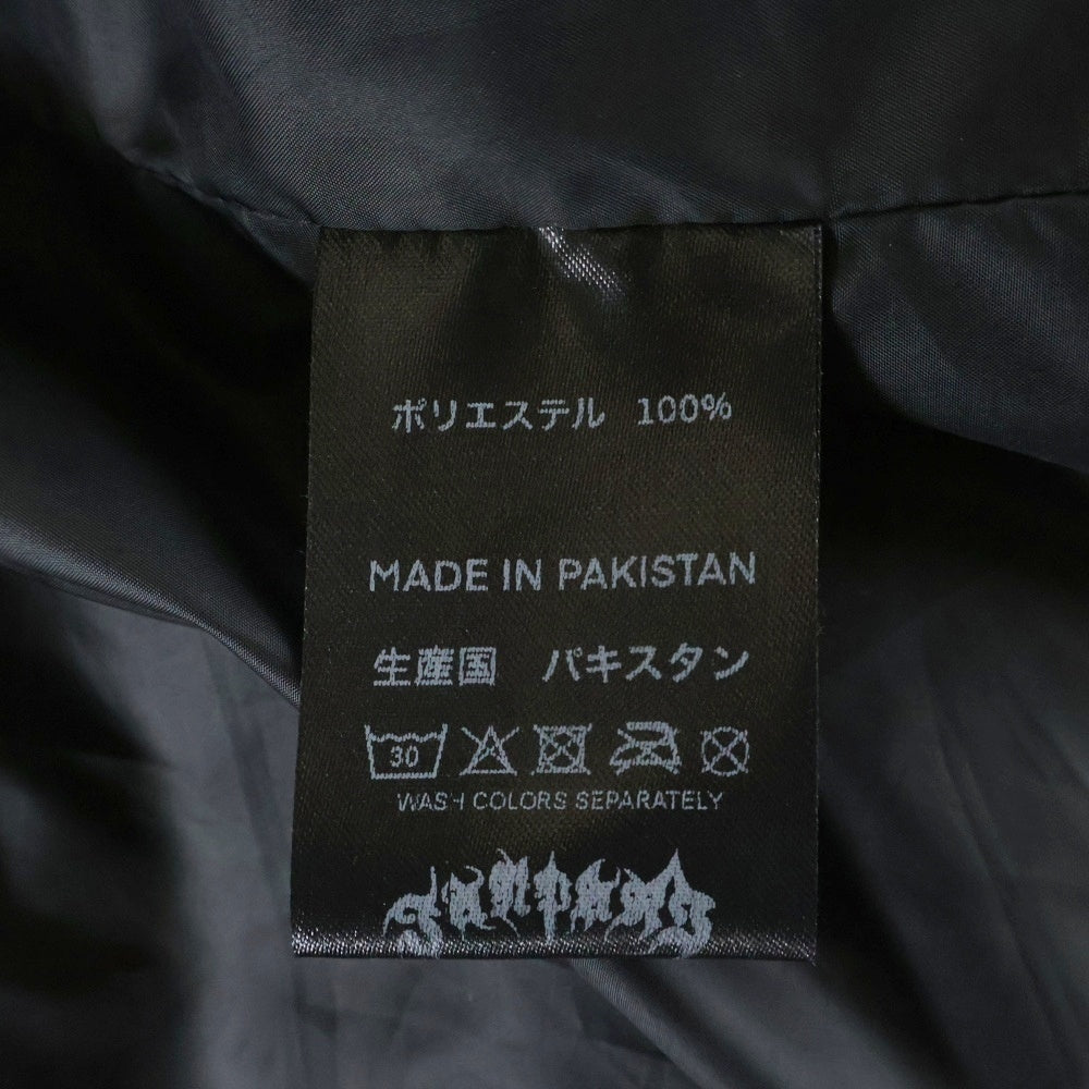 NO BRAND(ノーブランド) JANPARI ジャンパリ 刺繍ロゴ ダウンジャケット ブラック