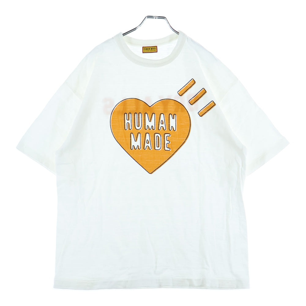 HUMAN MADE(ヒューマンメイド) DRY ALLS ハートロゴ プリント 半袖Tシャツ ホワイト