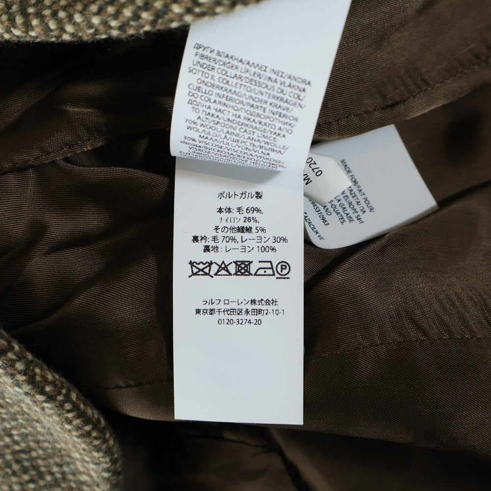 POLO RALPH LAUREN(ポロラルフローレン) 3ボタン ウール テーラードジャケット レディース ブラウン