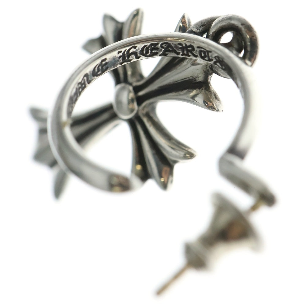 CHROME HEARTS(クロムハーツ) TINY CH CROSS タイニーCHクロス フープピアス シルバー BCA115