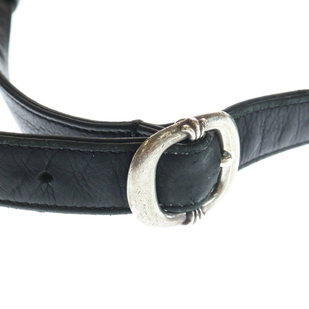 CHROME HEARTS(クロムハーツ) MILO ラージダガー メールショルダーバッグ レザーバッグブラック