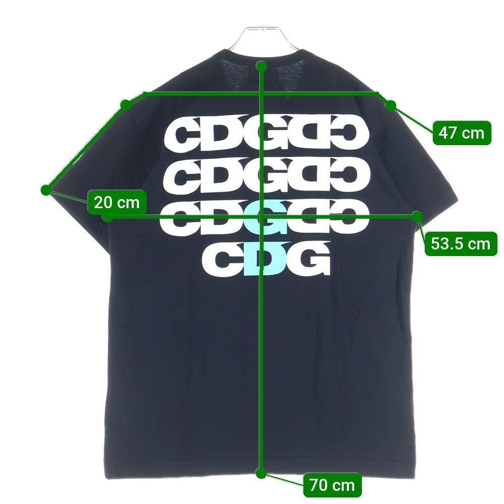 CDG(シーディージー) ×G-DRAGON bermensc SYMBOL T-SHIRT シンボルTシャツ 両面プリント クルーネックショートスリーブカットソー ブラック SP-T003