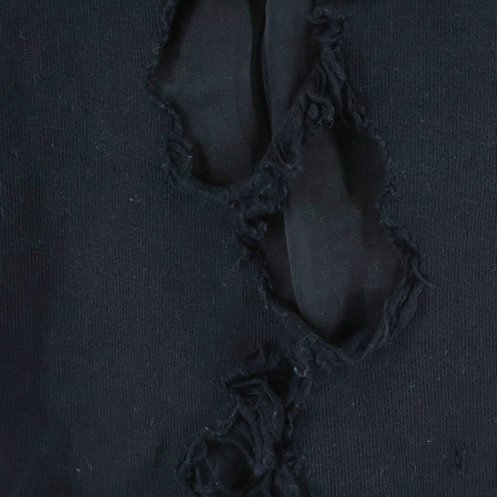 GIVENCHY(ジバンシィ) 16SS ダメージ加工ロゴプリントスウェットトレーナー ブラック 16S 7359 653