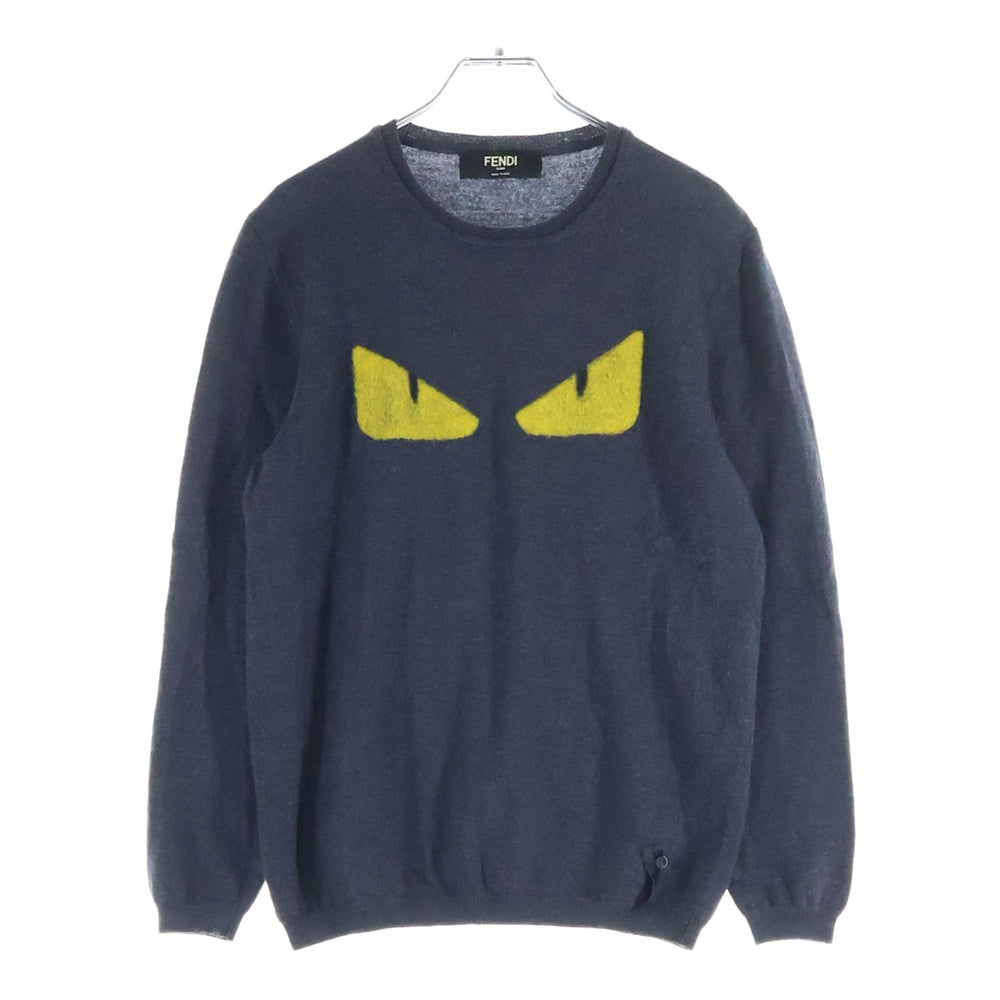 FENDI(フェンディ) フロントモンスター クルーネック 長袖ニット