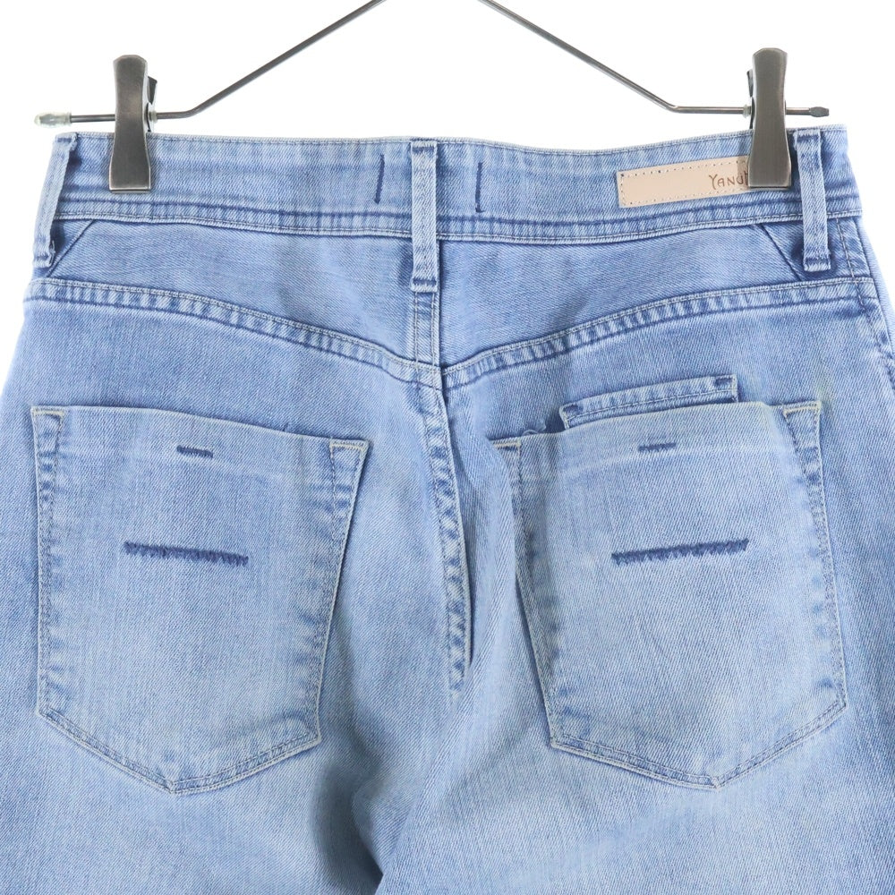 YANUK(ヤヌーク) 6ポケット デニム ストレート パンツ インディゴ 57121232