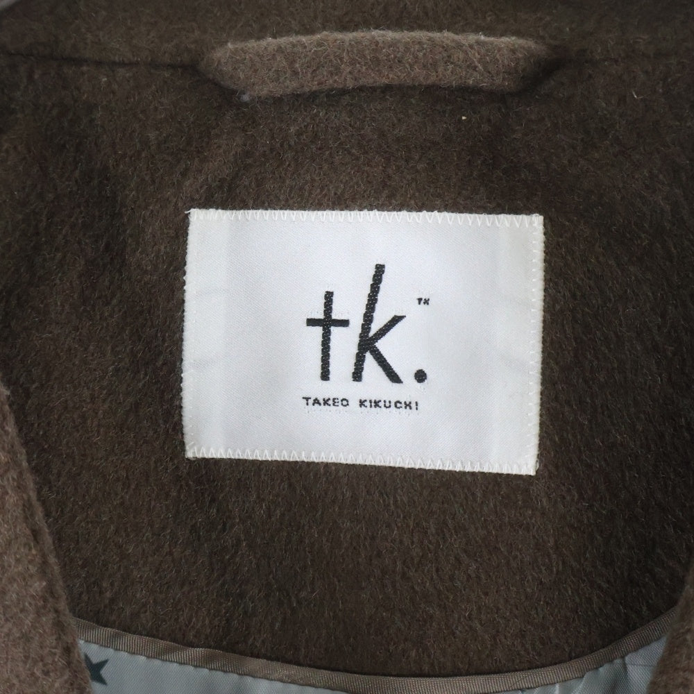TAKEO KIKUCHI(タケオキクチ) GiGaTex ウール ロングコート ブラウン 170-99206