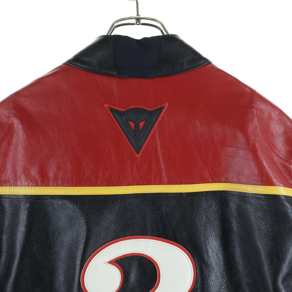 Yohji Yamamoto POUR HOMME(ヨウジヤマモト プールオム) ×DAINESE RACING JACKET ダイネーゼ レーシング レザージャケット ブラック/レッド H0-Y70-723