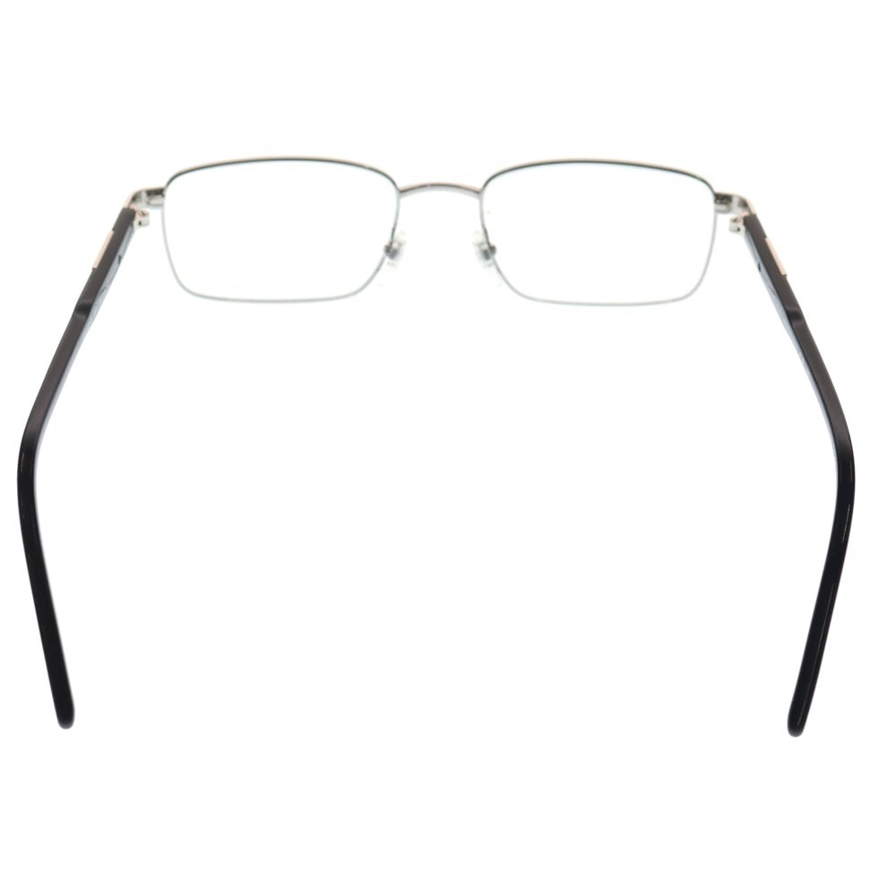 GUCCI(グッチ) スクエアフレーム 眼鏡 アイウェア テンプルロゴ 度入り シルバー/ブラック GG18010 レディース