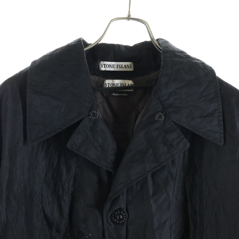 STONE ISLAND(ストーンアイランド) 02AW Monofilament-S Trench Coat ライナー付きフィラメント トレンチコート ブラック 37157116