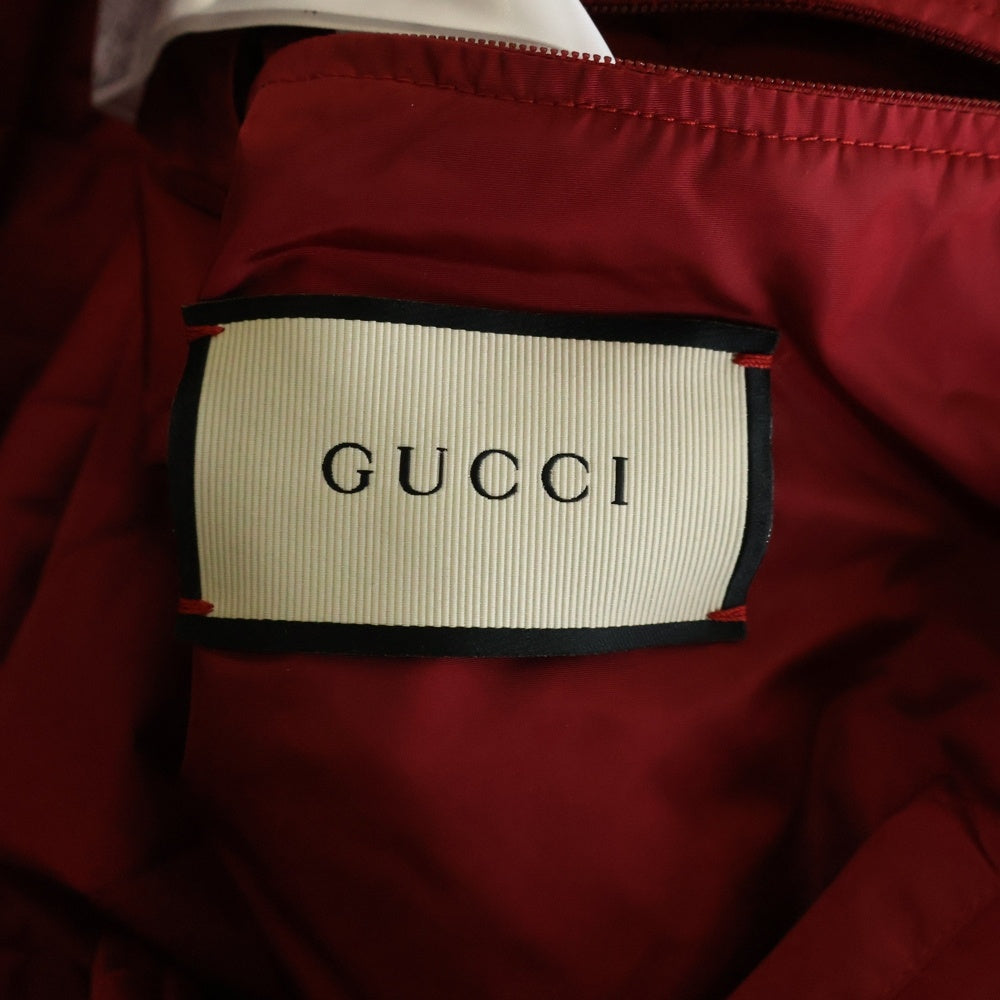GUCCI(グッチ) 中綿入り フーディコート レッド/ブラック 538275 Z9687